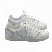 Valentino Vintage Pre-owned Laeder sneakers White, Dam