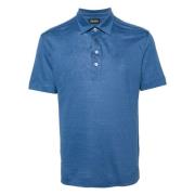 Ermenegildo Zegna Polo Shirts Blue, Herr