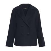 Max Mara Weekend Mörkblå Autore Jackor - Boyfriend Style Pea Coat Blue...