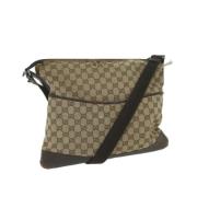 Gucci Vintage Pre-owned Canvas gucci-vskor Beige, Dam