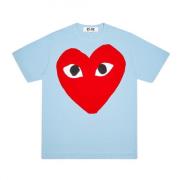 Comme des Garçons Play Röd Hjärta T-shirt Blue, Herr