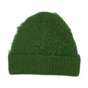 Acne Studios Beige Mohair Hatt Green, Unisex