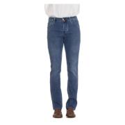 Jacob Cohën Slim-Fit Sartorial Denim Jeans Nick Blue, Herr