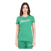 Puma T-Shirts Green, Dam