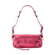 Balenciaga Vintage Pre-owned Laeder crossbodyvskor Pink, Dam