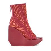 United Nude Grafisk Vävd Platform Bootie med Kilklack Multicolor, Dam