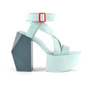 United Nude High Heel Sandals Green, Dam