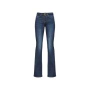 Pinko Flared Jeans Blue, Dam