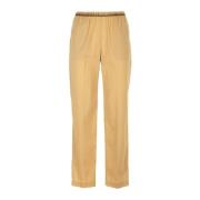 Hartford Wide Trousers Beige, Dam