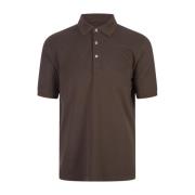 Fedeli Polo Shirts Brown, Herr