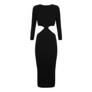 Elisabetta Franchi Maxi Dresses Black, Dam