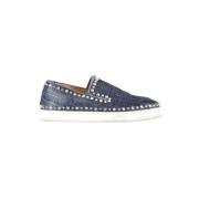 Christian Louboutin Pre-owned Pre-owned Bomull lgskor Blue, Dam