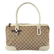 Gucci Vintage Pre-owned Tyg axelremsvskor Brown, Dam