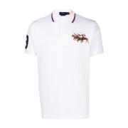 Ralph Lauren Triple-Pony Bomulls Pikétröja White, Herr