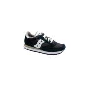 Saucony Svart och Vit Mocka Nylon Skor Black, Herr