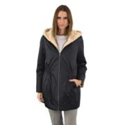 Levinsky Elegant Vändbar Parka Brown, Dam