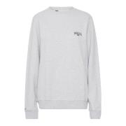 Ball Vit Melange Sweatshirt Loose Fit Gray, Dam