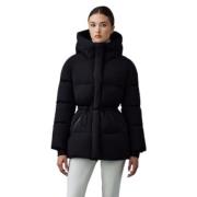 Mackage Svart Freya City Figursydd Pufferjacka Black, Dam