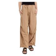 Ottod'Ame Wide Trousers Beige, Dam