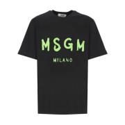 Msgm T-Shirts Black, Herr