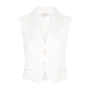 Alexander McQueen Vests White, Dam