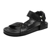 Copenhagen Shoes Flat Sandals Black, Dam