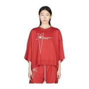 Rick Owens Jersey Sweat Top Red, Dam