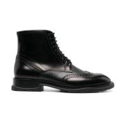 Alexander McQueen Lace-up Boots Black, Herr