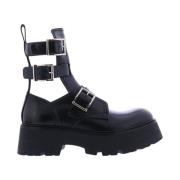 Alexander McQueen Lace-up Boots Black, Dam