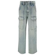 Isabel Marant Étoile Straight Jeans Blue, Dam