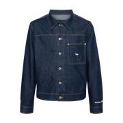 Maison Kitsuné Denim Jackets Blue, Herr