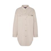 Barbour Beige Button-Up Skjorta Beige, Dam