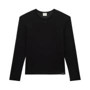 Courrèges Long Sleeve Tops Black, Herr