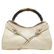 Gucci Vintage Pre-owned Laeder handvskor Beige, Dam