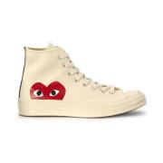 Comme des Garçons Play Stora Hjärt Sneakers Beige, Herr