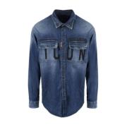 Dsquared2 Denim Shirts Blue, Herr