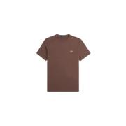 Fred Perry Bomull Jersey Logo Skjorta Regular Fit Brown, Herr