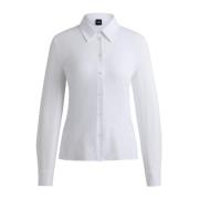 Hugo Boss Extra Slim Fit Dobby Italiensk Skjorta White, Dam