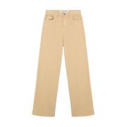 Roy Roger's High Waist Flare Fit Denim Jeans Brown, Dam