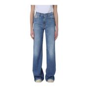 Dondup Wide Jeans Blue, Dam