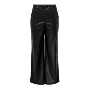 Jacqueline de Yong Wide Trousers Black, Dam