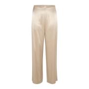 Soaked in Luxury Wide Trousers Beige, Dam