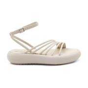 Vic Matié Elfenbensfärgat Kalvskinn Donut Sandal Beige, Dam