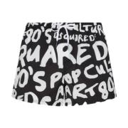 Dsquared2 Svart Sea Kläder Boxer Midi Multicolor, Herr