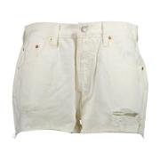 Levi's Denim Shorts White, Dam