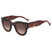 Carolina Herrera Havana Red/Brown Shaded Sunglasses Brown, Dam