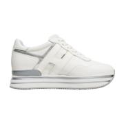 Hogan Vita Platform Sneakers White, Dam