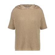 Jane Lushka Round-neck Knitwear Beige, Dam