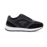 Versace Barocco Jacquard Låg-Top Sneakers Black, Herr