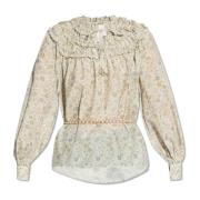 Ixiah Dahlia blus Beige, Dam